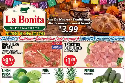 La Bonita Weekly Ad (Oct 21 - Oct 27, 2026) Preview