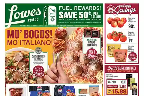 Lowes Foods Weekly Ad (Oct 14 - Oct 20, 2026)