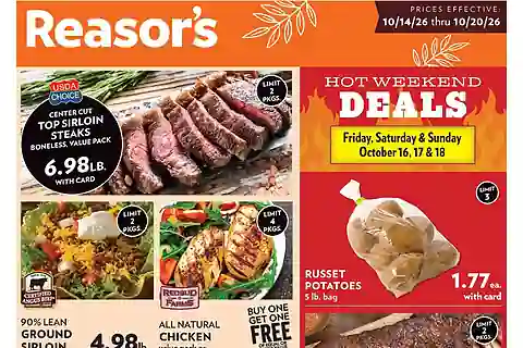 Reasors Weekly Ad (Oct 21 - Oct 27, 2026) Preview