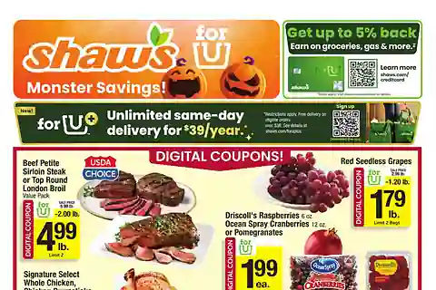 Shaws Weekly Flyer (Oct 30 - Nov 5, 2026) Ad Preview