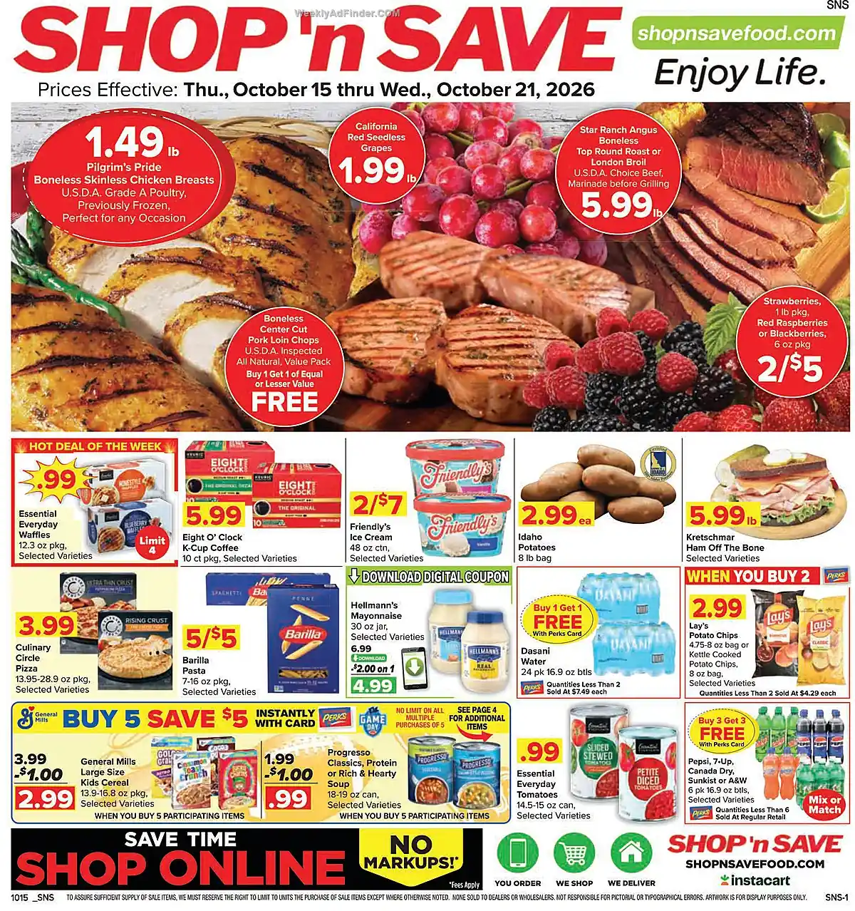 Shop N Save Ad This Week - Page 1
