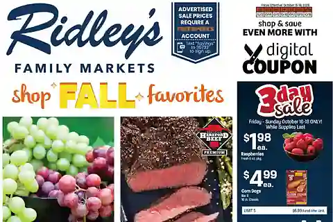 Ridley's Weekly Ad (Oct 20 - Oct 26, 2026) Preview