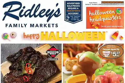 Ridley's Weekly Ad (Oct 27 - Nov 2, 2026) Preview