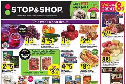 Stop And Shop Weekly Ad (Oct 30 - Nov 5, 2026) Preview