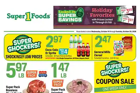 Super 1 Foods Weekly Ad (Oct 21 - Oct 27, 2026) Preview