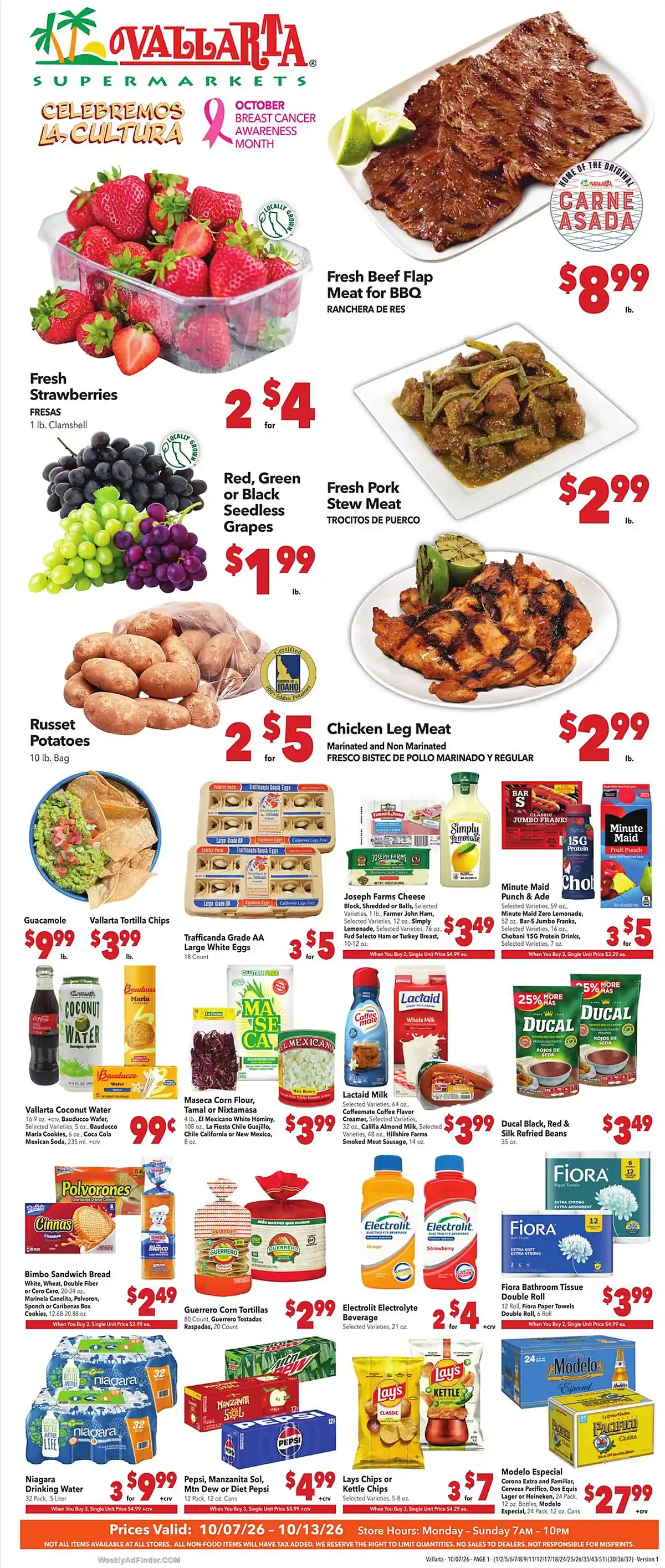 Vallarta Supermarkets Ad This Week - Page 1