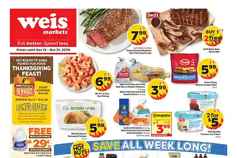 Weis Markets Weekly Ad (Oct 15 - Oct 21, 2026)