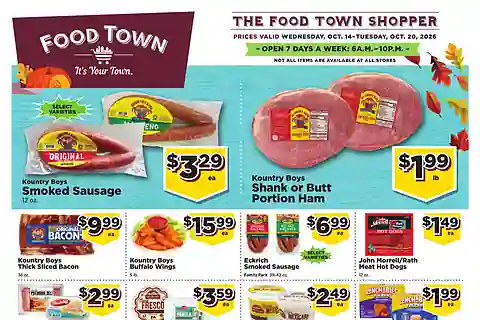 Food Town Weekly Ad (Oct 21 - Oct 27, 2026) Preview